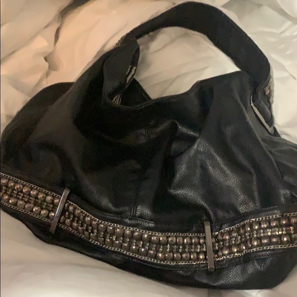 Charming Charlie Bag Black with lots of BLING